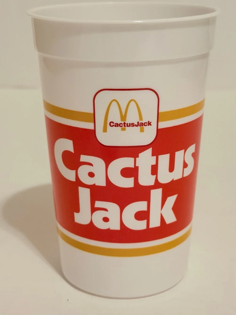 Cactus Jack x McDonald's Plastic Promotional Cup - White & Red